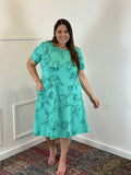 Vestido Sara - Malha Confort Deluxe Midi com Mangas e Bolsos - Naguirre Shop