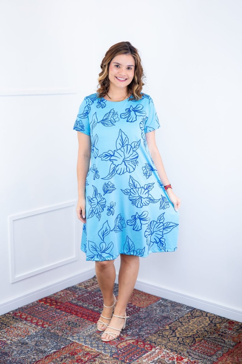 Vestido Sara - Malha Confort Deluxe Midi com Mangas e Bolsos - Naguirre Shop