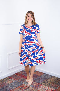 Vestido Sara - Malha Confort Deluxe Midi com Mangas e Bolsos - Naguirre Shop
