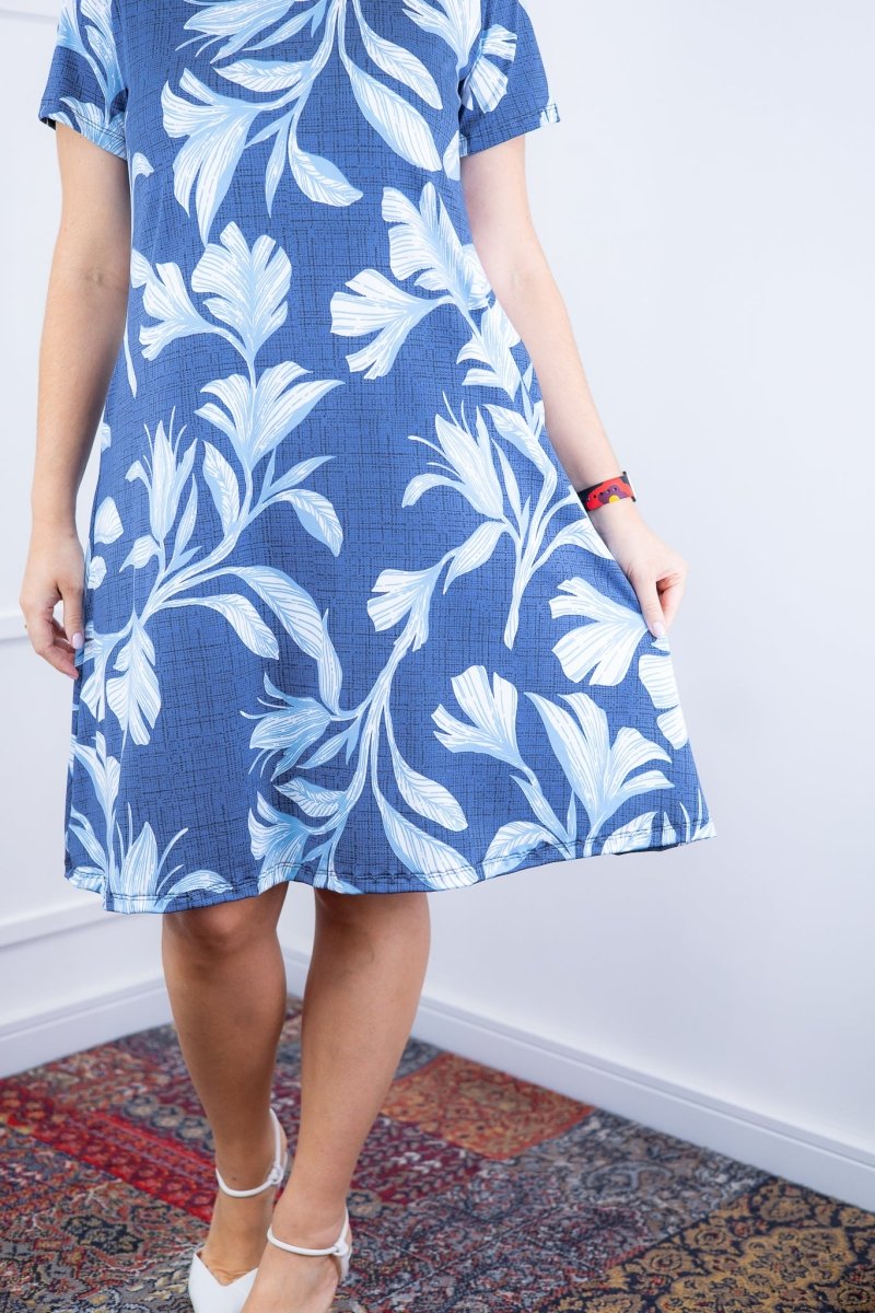 Vestido Sara - Malha Confort Deluxe Midi com Mangas e Bolsos - Naguirre Shop