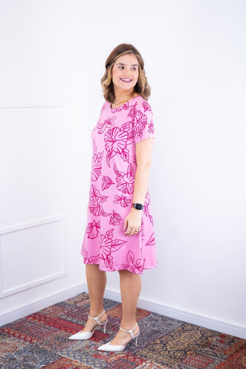 Vestido Sara - Malha Confort Deluxe Midi com Mangas e Bolsos - Naguirre Shop