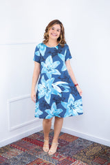 Vestido Sara - Malha Confort Deluxe Midi com Mangas e Bolsos - Naguirre Shop