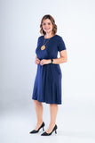 Vestido Sara - Malha Confort Midi com Manga - Naguirre Shop