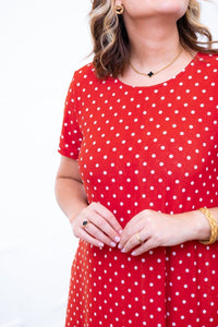 Vestido Sara - Malha Confort Midi com Manga - Naguirre Shop