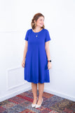 Vestido Sara - Malha Confort Midi com Manga - Naguirre Shop