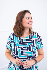 Vestido Sara - Malha Confort Midi com Manga - Naguirre Shop