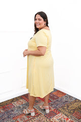 Vestido Sara - Malha Confort Midi com Manga - Naguirre Shop