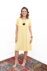 Vestido Sara - Malha Confort Midi com Manga - Naguirre Shop