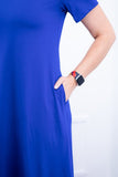 Vestido Sara - Malha Confort Midi com Manga - Naguirre Shop