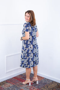 Vestido Sara - Malha Confort Midi com Manga - Naguirre Shop
