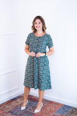 Vestido Sara - Malha Confort Midi com Manga - Naguirre Shop