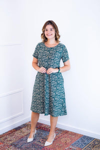 Vestido Sara - Malha Confort Midi com Manga - Naguirre Shop