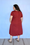 Vestido Sara - Malha Confort Midi com Manga - Naguirre Shop