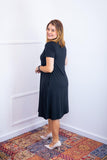 Vestido Sara - Malha Confort Midi com Manga - Naguirre Shop