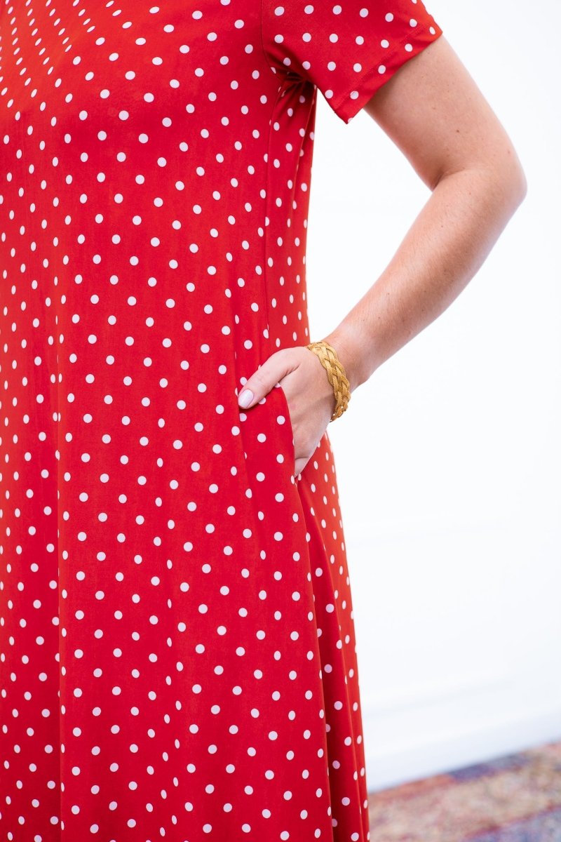 Vestido Sara - Malha Confort Midi com Manga - Naguirre Shop