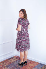 Vestido Sara - Malha Confort Midi com Manga - Naguirre Shop