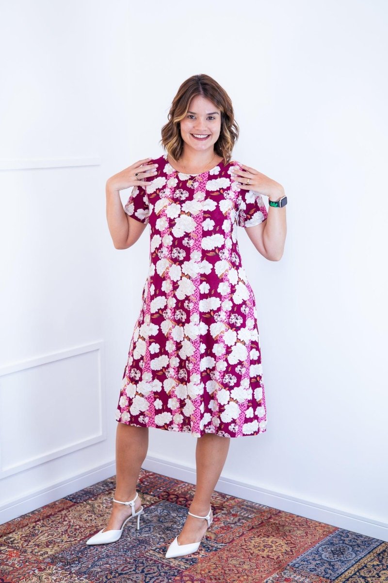 Vestido Sara - Malha Confort Midi com Manga - Naguirre Shop