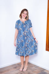 Vestido Sara - Malha Confort Midi com Manga - Naguirre Shop