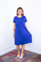 Vestido Sara - Malha Confort Midi com Manga - Naguirre Shop