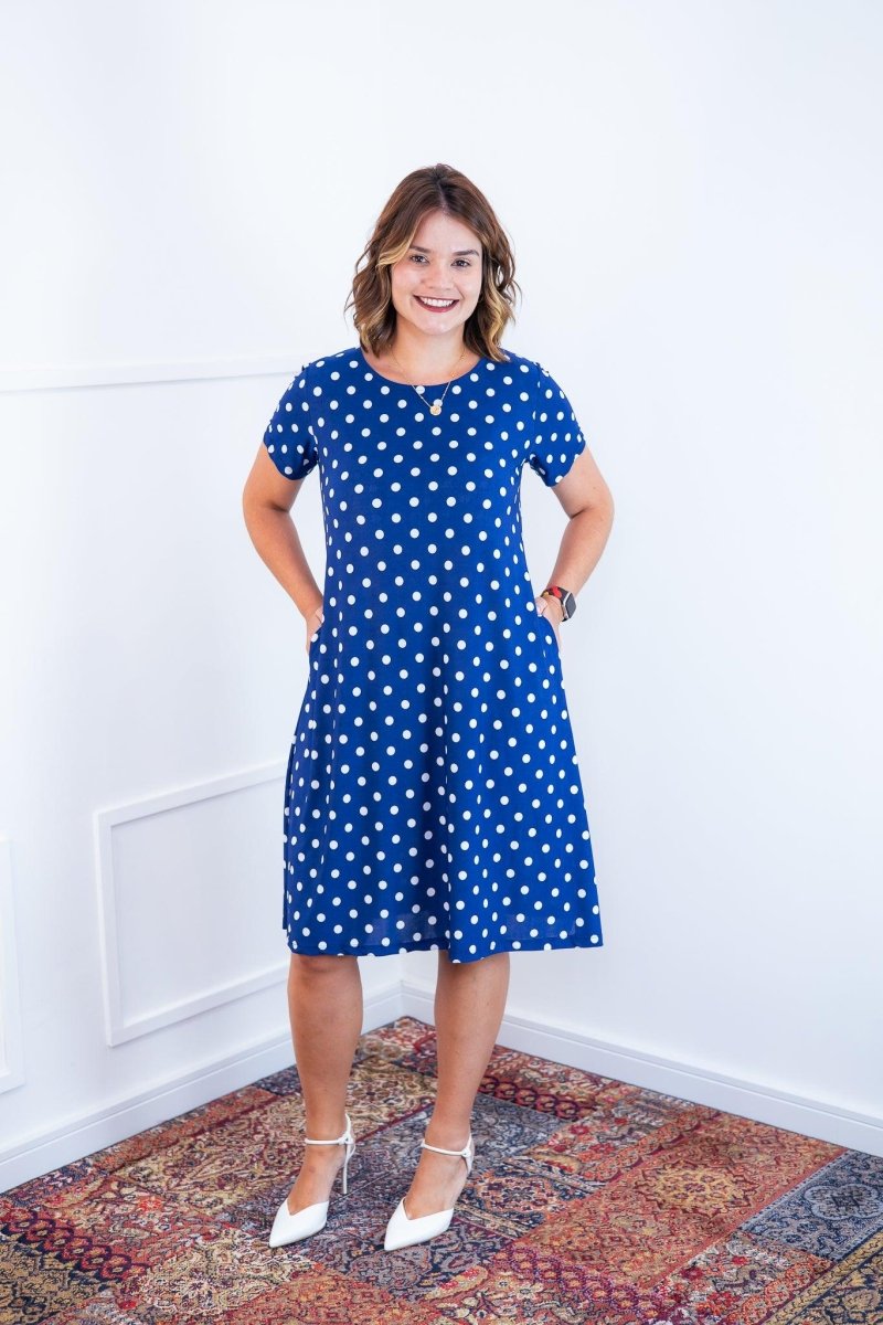 Vestido Sara - Malha Confort Midi com Manga - Naguirre Shop