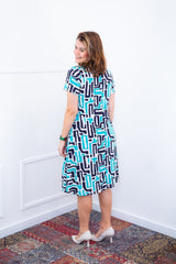 Vestido Sara - Malha Confort Midi com Manga - Naguirre Shop