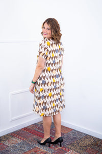 Vestido Sara - Malha Confort Midi com Manga - Naguirre Shop