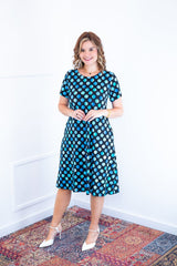 Vestido Sara - Malha Confort Midi com Manga - Naguirre Shop