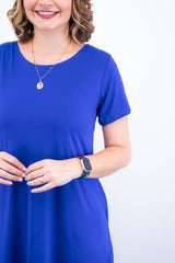 Vestido Sara - Malha Confort Midi com Manga - Naguirre Shop