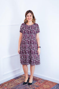Vestido Sara - Malha Confort Midi com Manga - Naguirre Shop