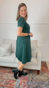 Vestido Sara - Malha Confort Midi com Manga - Naguirre Shop
