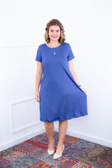 Vestido Sara - Malha Confort Midi com Manga - Naguirre Shop