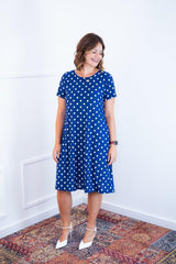 Vestido Sara - Malha Confort Midi com Manga - Naguirre Shop