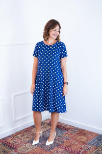 Vestido Sara - Malha Confort Midi com Manga - Naguirre Shop