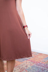 Vestido Sara - Malha Confort Midi com Manga - Naguirre Shop