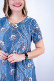 Vestido Sara - Malha Confort Midi com Manga - Naguirre Shop