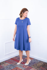 Vestido Sara - Malha Confort Midi com Manga - Naguirre Shop