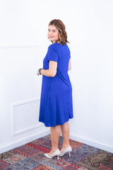 Vestido Sara - Malha Confort Midi com Manga - Naguirre Shop