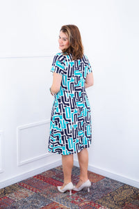 Vestido Sara - Malha Confort Midi com Manga - Naguirre Shop