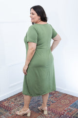 Vestido Sara - Malha Confort Midi com Manga - Naguirre Shop