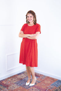Vestido Sara - Malha Confort Midi com Manga - Naguirre Shop