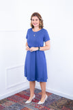 Vestido Sara - Malha Confort Midi com Manga - Naguirre Shop