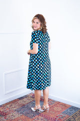 Vestido Sara - Malha Confort Midi com Manga - Naguirre Shop