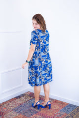 Vestido Sara - Malha Confort Midi com Manga - Naguirre Shop