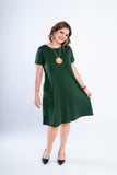Vestido Sara - Malha Confort Midi com Manga - Naguirre Shop