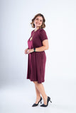 Vestido Sara - Malha Confort Midi com Manga - Naguirre Shop