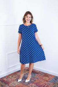 Vestido Sara - Malha Confort Midi com Manga - Naguirre Shop
