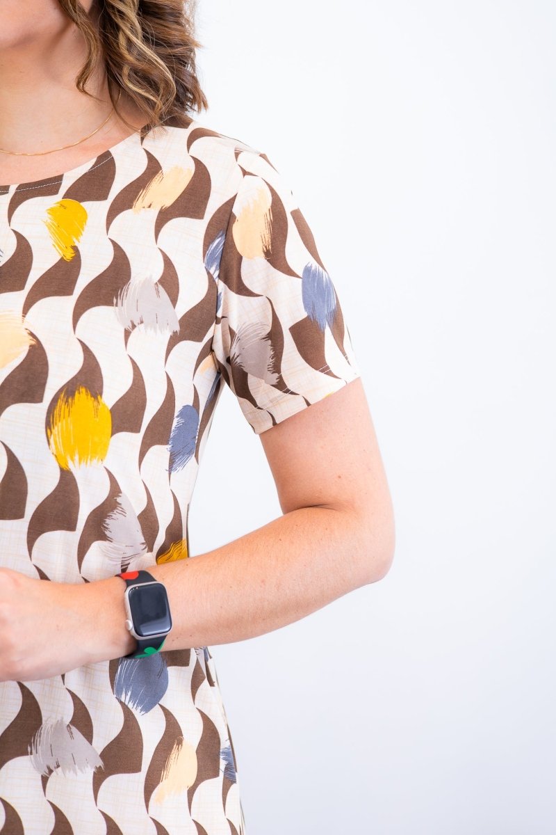 Vestido Sara - Malha Confort Midi com Manga - Naguirre Shop