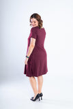 Vestido Sara - Malha Confort Midi com Manga - Naguirre Shop