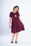 Vestido Sara - Malha Confort Midi com Manga - Naguirre Shop
