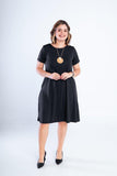 Vestido Sara - Malha Confort Midi com Manga - Naguirre Shop